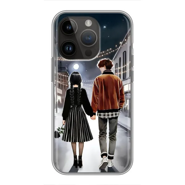 Чехол с принтом «Уэнздей и Тайлер» для iPhone 14 Pro Max