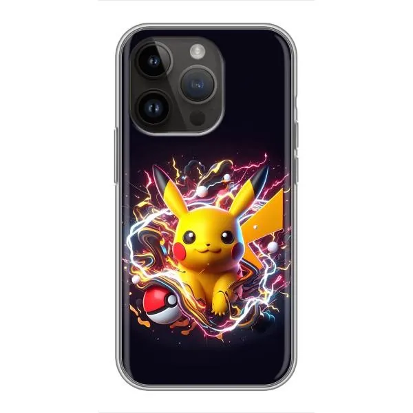 Чехол с принтом «Пикачу с мячом» для iPhone 14 Pro Max Чехол с принтом «Пикачу с мячом» для iPhone 14 Pro Max
