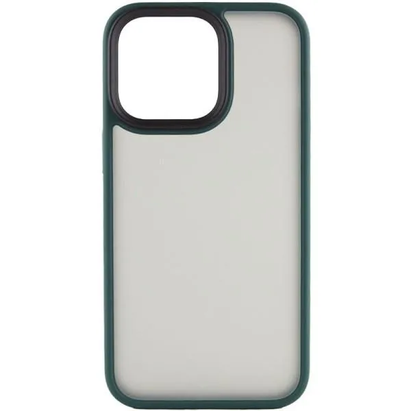 TPU+PC чехол Metal Buttons для Apple iPhone 14 Pro (6.1") — Зеленый — фото 1