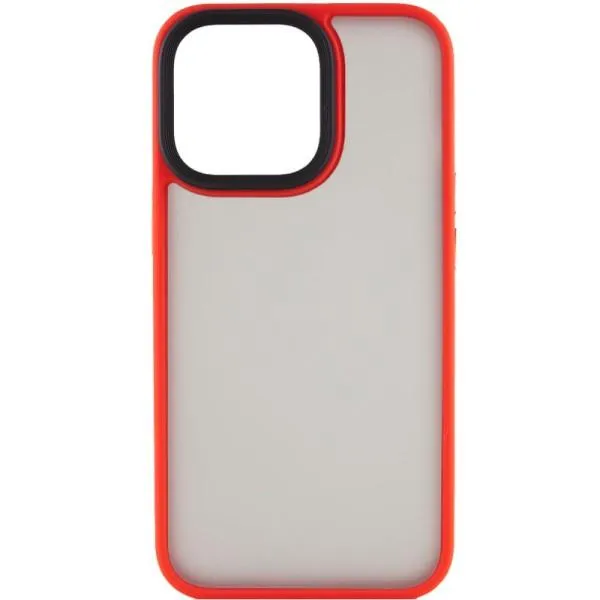TPU+PC чехол Metal Buttons для Apple iPhone 14 Pro (6.1") — Красный — фото 1 TPU+PC чехол Metal Buttons для Apple iPhone 14 Pro (6.1") — Красный — фото 1