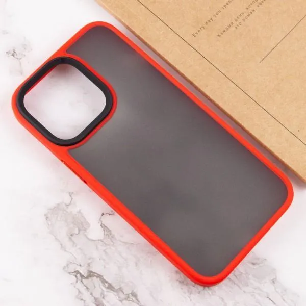 TPU+PC чехол Metal Buttons для Apple iPhone 14 Pro (6.1") — Красный — фото 4 TPU+PC чехол Metal Buttons для Apple iPhone 14 Pro (6.1") — Красный — фото 4