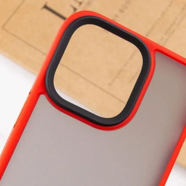 TPU+PC чехол Metal Buttons для Apple iPhone 14 Pro (6.1") — Красный — фото 5 TPU+PC чехол Metal Buttons для Apple iPhone 14 Pro (6.1") — Красный — фото 5