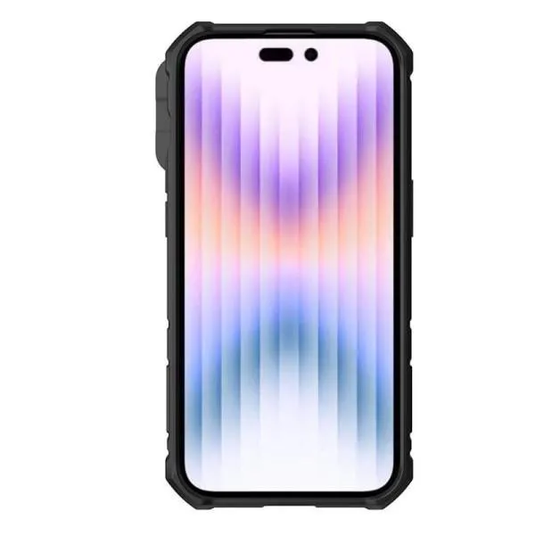 TPU+PC чехол Nillkin CamShield Armor Pro no logo (шторка на камеру) для Apple iPhone 14 Pro (6.1") — Черный — фото 5
