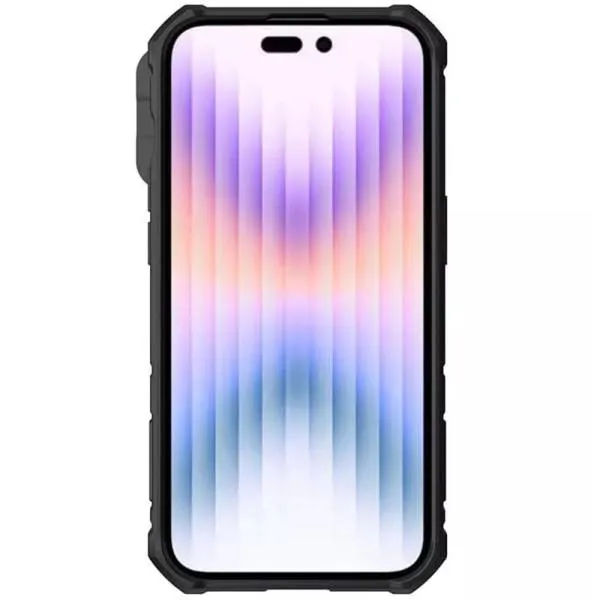 TPU+PC чехол Nillkin CamShield Armor Pro no logo (шторка на камеру) для Apple iPhone 14 Pro (6.1") — Синий — фото 4