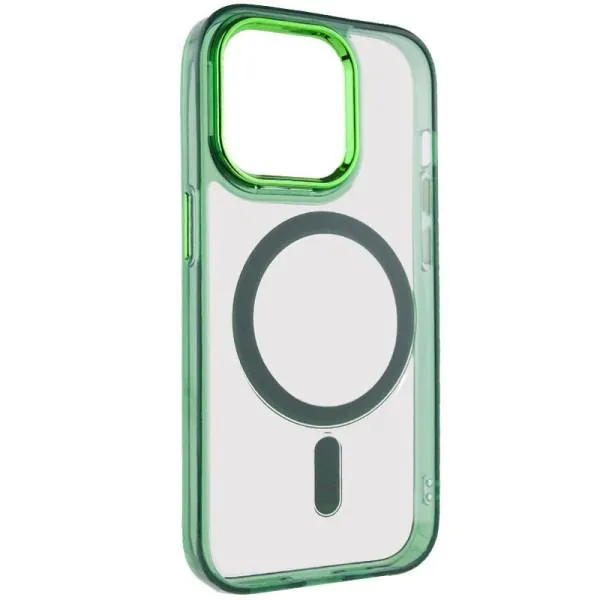 Чехол TPU Iris with Magnetic Fit для Apple iPhone 14 Pro (6.1") — Зеленый — фото 2