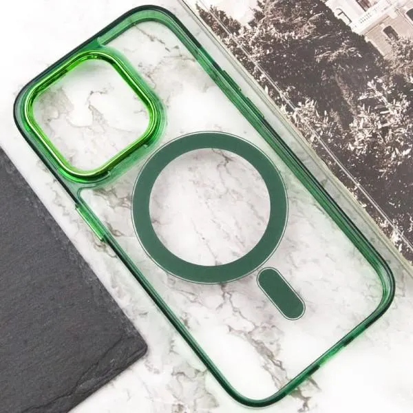 Чехол TPU Iris with Magnetic Fit для Apple iPhone 14 Pro (6.1") — Зеленый — фото 5