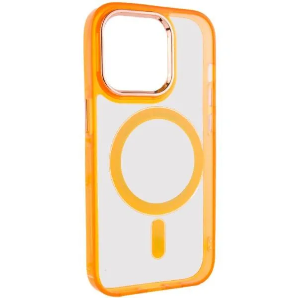 Чехол TPU Iris with Magnetic Fit для Apple iPhone 14 Pro (6.1") — Оранжевый — фото 2