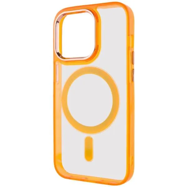 Чехол TPU Iris with Magnetic Fit для Apple iPhone 14 Pro (6.1") — Оранжевый — фото 3