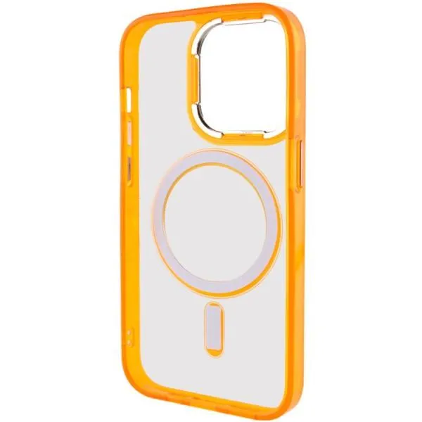 Чехол TPU Iris with Magnetic Fit для Apple iPhone 14 Pro (6.1") — Оранжевый — фото 4