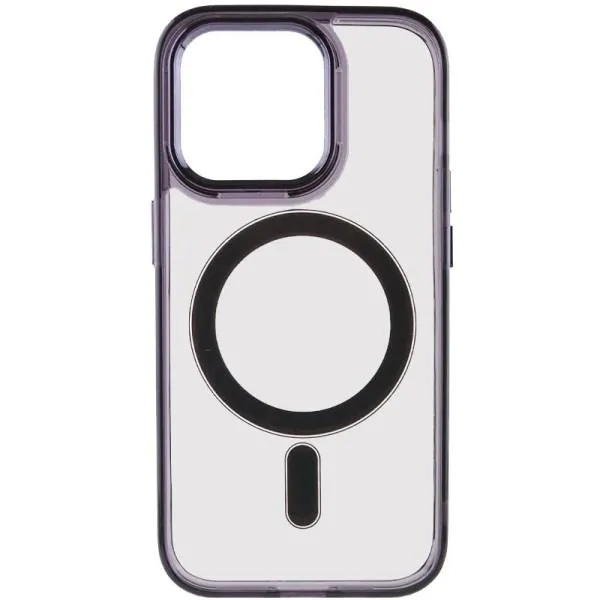 Чехол TPU Iris with Magnetic Fit для Apple iPhone 14 Pro (6.1") — Черный — фото 1