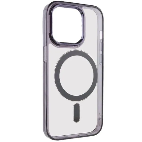 Чехол TPU Iris with Magnetic Fit для Apple iPhone 14 Pro (6.1") — Черный — фото 2