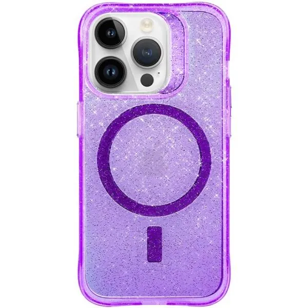 Чехол TPU Radiance with Magnetic Fit для Apple iPhone 14 Pro (6.1") — Фиолетовый — фото 1
