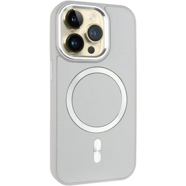 Шкіряний чохол SnapCase with Magnetic Fit для Apple iPhone 14 Pro (6.1") — Сірий — фото 1 Шкіряний чохол SnapCase with Magnetic Fit для Apple iPhone 14 Pro (6.1") — Сірий — фото 1