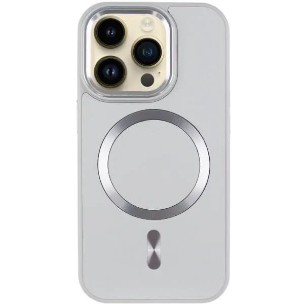 Шкіряний чохол SnapCase with Magnetic Fit для Apple iPhone 14 Pro (6.1") — Сірий — фото 2 Шкіряний чохол SnapCase with Magnetic Fit для Apple iPhone 14 Pro (6.1") — Сірий — фото 2