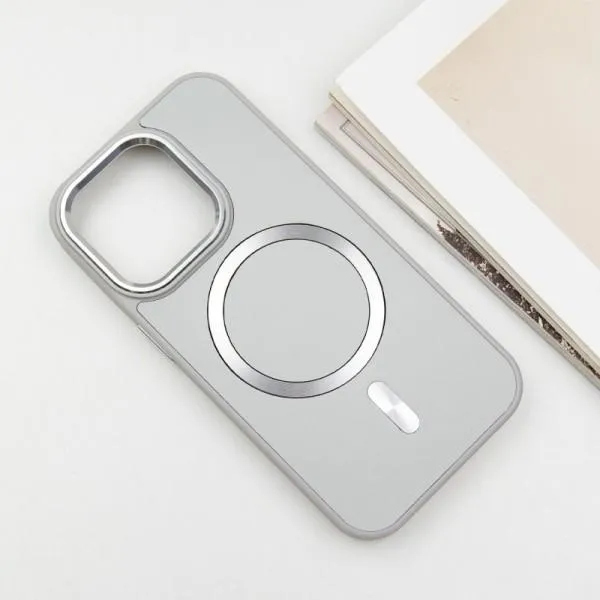 Шкіряний чохол SnapCase with Magnetic Fit для Apple iPhone 14 Pro (6.1") — Сірий — фото 3 Шкіряний чохол SnapCase with Magnetic Fit для Apple iPhone 14 Pro (6.1") — Сірий — фото 3