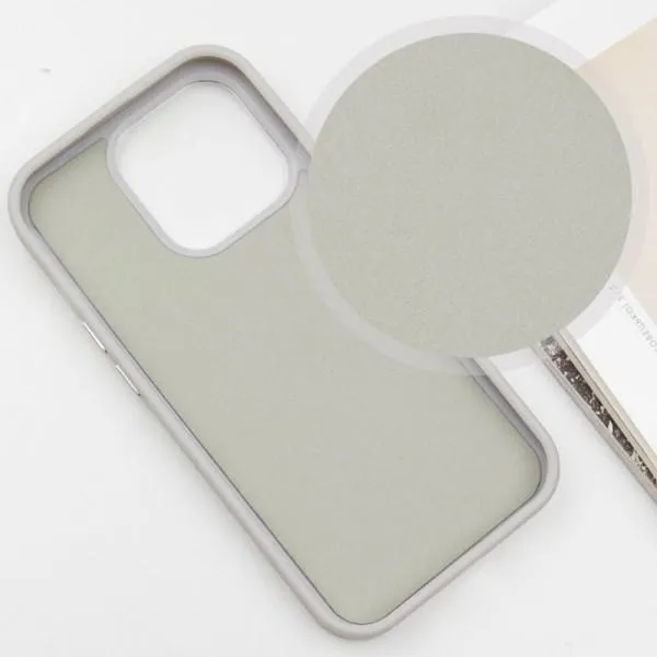 Шкіряний чохол SnapCase with Magnetic Fit для Apple iPhone 14 Pro (6.1") — Сірий — фото 4 Шкіряний чохол SnapCase with Magnetic Fit для Apple iPhone 14 Pro (6.1") — Сірий — фото 4