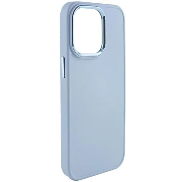 TPU чохол Bonbon Metal Style для Apple iPhone 14 Pro (6.1") — Блакитний — фото 1