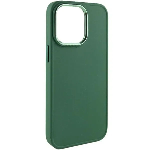 TPU чехол Bonbon Metal Style для Apple iPhone 14 Pro (6.1") — Зеленый — фото 1