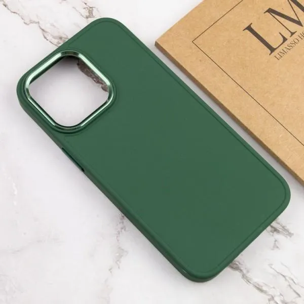 TPU чехол Bonbon Metal Style для Apple iPhone 14 Pro (6.1") — Зеленый — фото 4