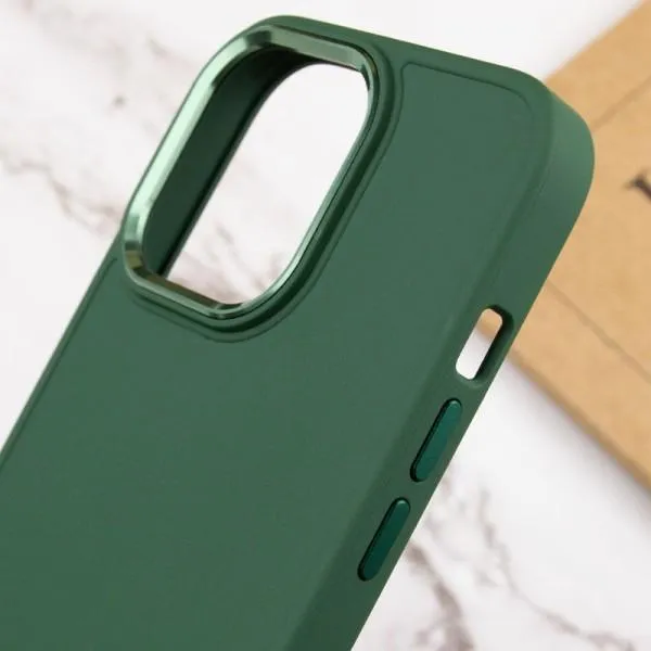 TPU чехол Bonbon Metal Style для Apple iPhone 14 Pro (6.1") — Зеленый — фото 5