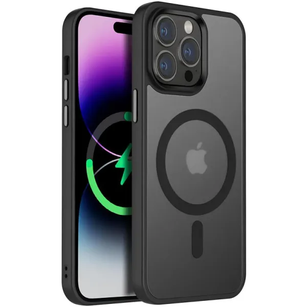 Чехол Ummi Colorful with Magnetic Fit для Apple iPhone 14 Pro (6.1") — Черный — фото 1 Чехол Ummi Colorful with Magnetic Fit для Apple iPhone 14 Pro (6.1") — Черный — фото 1