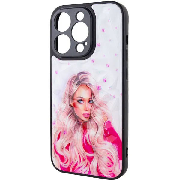 TPU+PC чехол Prisma Ladies для Apple iPhone 14 Pro (6.1") — Розовый — фото 3