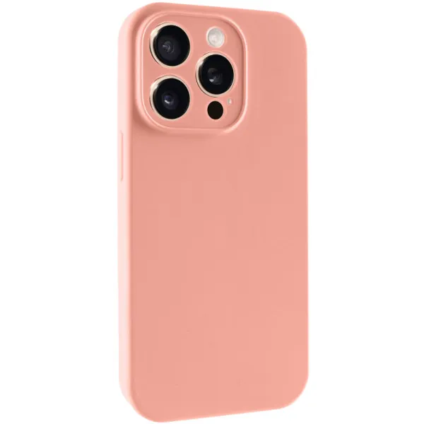 Чехол Silk Full Camera Protective (AA) NO LOGO для Apple iPhone 14 Pro (6.1") — Персиковый