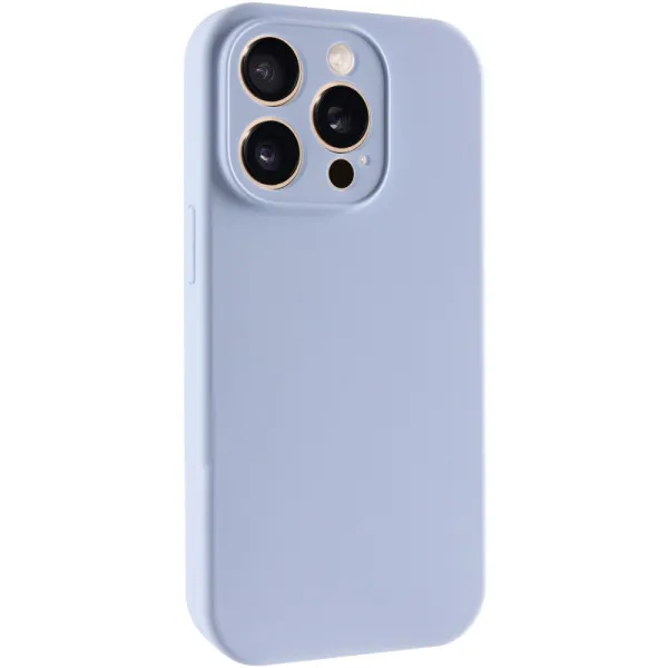 Чехол Silk Full Camera Protective (AA) NO LOGO для Apple iPhone 14 Pro (6.1") — Голубой — фото 1