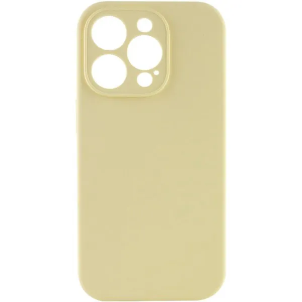 Чехол Silk Full Camera Protective (AA) NO LOGO для Apple iPhone 14 Pro (6.1") — Желтый — фото 1