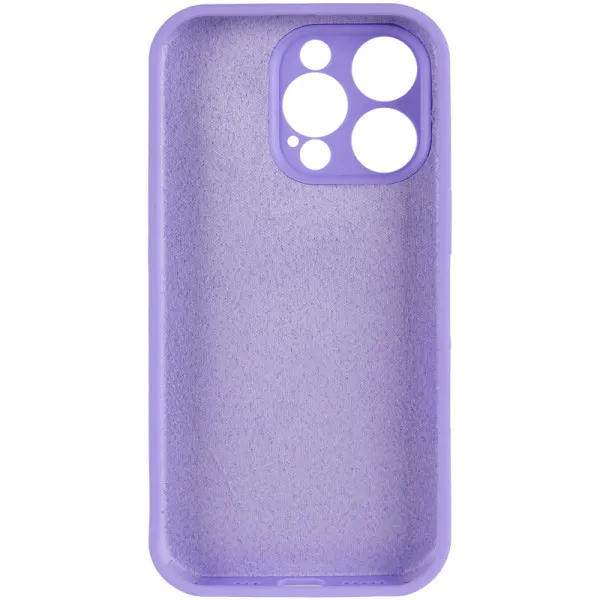 Чехол Silk Full Camera Protective (AA) NO LOGO для Apple iPhone 14 Pro (6.1") — Сиреневый — фото 3 Чехол Silk Full Camera Protective (AA) NO LOGO для Apple iPhone 14 Pro (6.1") — Сиреневый — фото 3