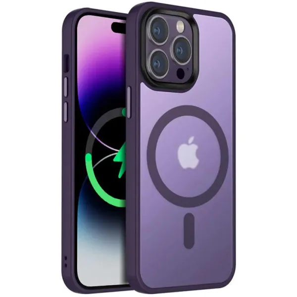 Чехол Ummi Colorful with Magnetic Fit для Apple iPhone 14 Pro (6.1") — Темно-Фиолетовый