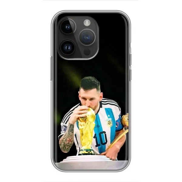 Чехол с принтом «Кубок Месси» для iPhone 14 Pro