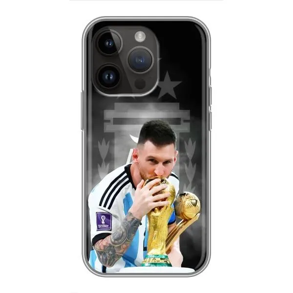 Чехол с принтом «Месси Чемпион» для iPhone 14 Pro