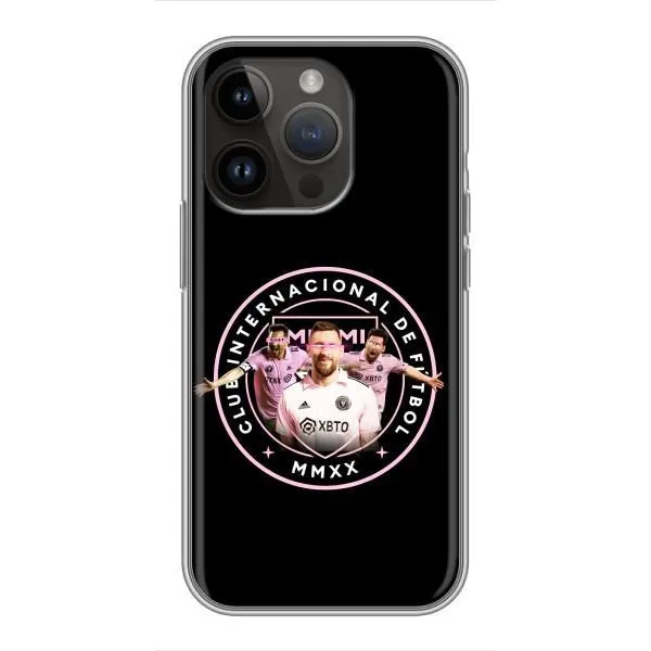 Чехол с принтом «Месси в лого» для iPhone 14 Pro