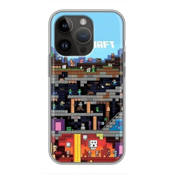 Чехол с принтом «фон Minecraft» для iPhone 14 Pro Чехол с принтом «фон Minecraft» для iPhone 14 Pro