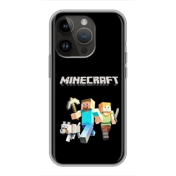 Чехол с принтом «герои Minecraft» для iPhone 14 Pro Чехол с принтом «герои Minecraft» для iPhone 14 Pro