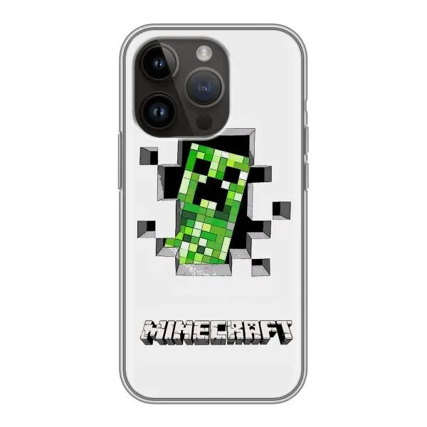 Чехол с принтом «крипер Майнкрафт» для iPhone 14 Pro Чехол с принтом «крипер Майнкрафт» для iPhone 14 Pro