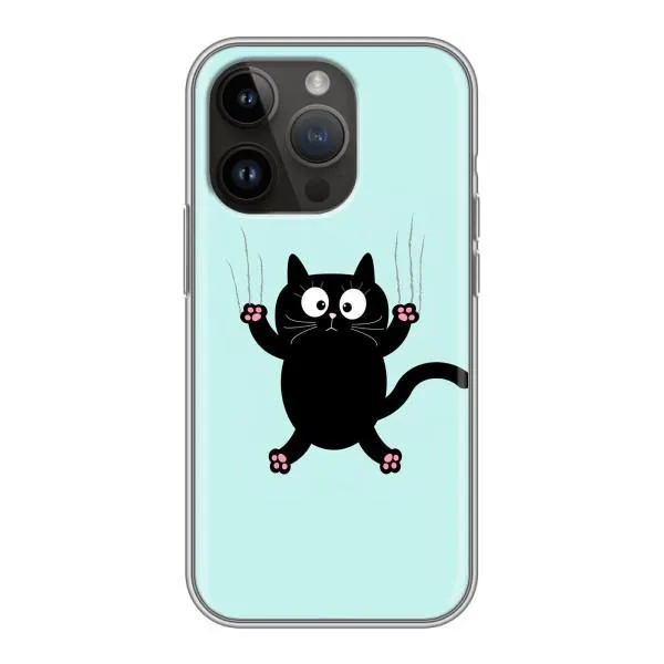 Чехол с принтом «Падающий кот» для iPhone 14 Pro Чехол с принтом «Падающий кот» для iPhone 14 Pro