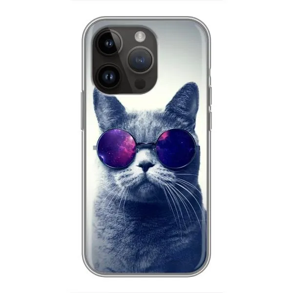 Чехол с принтом «Стильный кот» для iPhone 14 Pro Чехол с принтом «Стильный кот» для iPhone 14 Pro