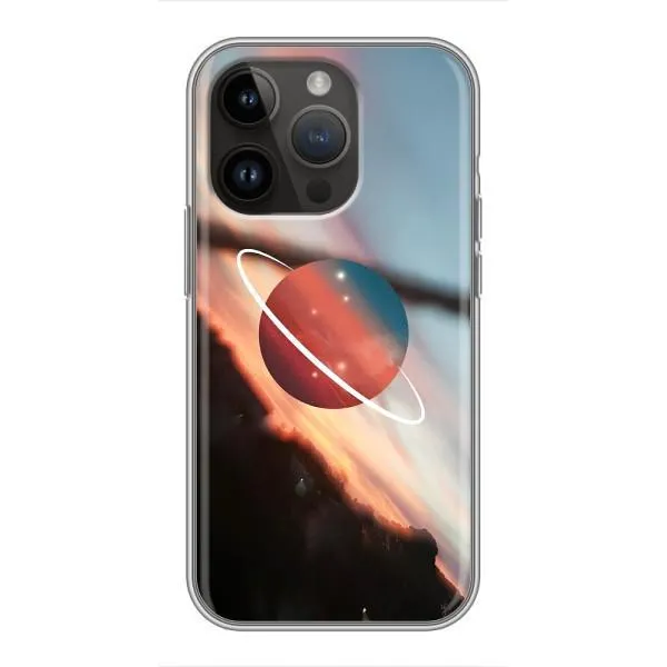 Чехол с принтом «Сатурн» для iPhone 14 Pro