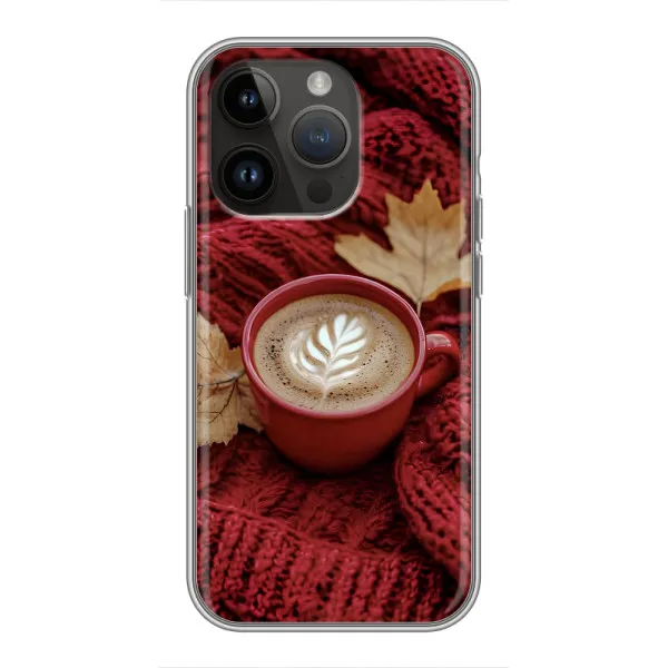 Чехол с принтом «Кофе на пледе» для iPhone 14 Pro