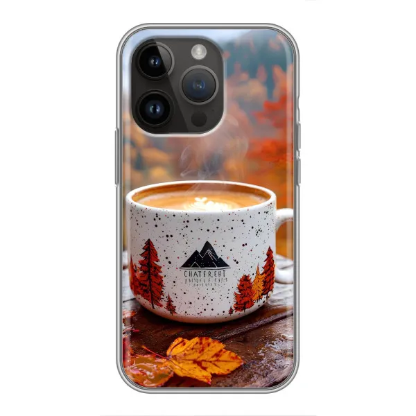 Чехол с принтом «Кофе на природе» для iPhone 14 Pro