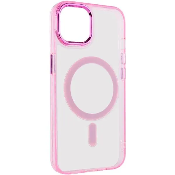 Чехол TPU Iris with Magnetic Fit для Apple iPhone 14 (6.1") — Розовый — фото 2