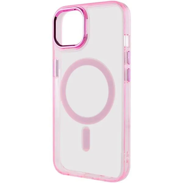 Чехол TPU Iris with Magnetic Fit для Apple iPhone 14 (6.1") — Розовый — фото 3