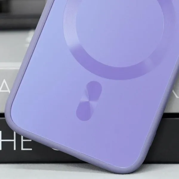 Чехол TPU+Glass Sapphire Midnight with Magnetic Fit для Apple iPhone 14 (6.1") — Сиреневый — фото 2