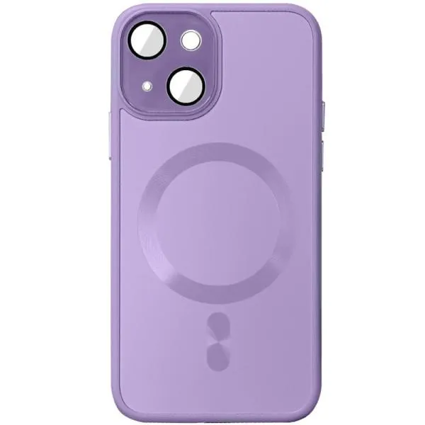 Чехол TPU+Glass Sapphire Midnight with Magnetic Fit для Apple iPhone 14 (6.1") — Сиреневый — фото 4