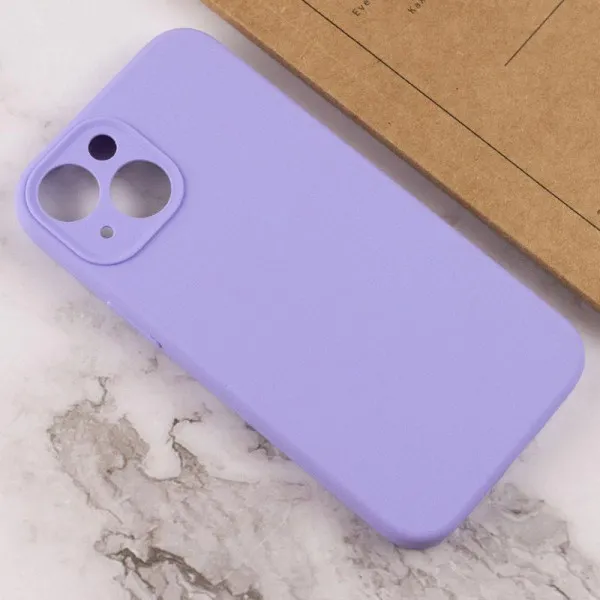 Чехол Silk Full Camera Protective (AA) NO LOGO для Apple iPhone 14 (6.1") — Сиреневый — фото 3 Чехол Silk Full Camera Protective (AA) NO LOGO для Apple iPhone 14 (6.1") — Сиреневый — фото 3