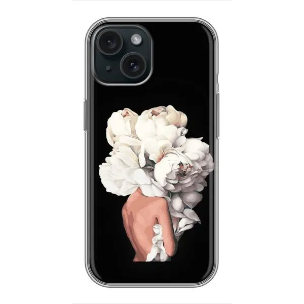 Чехол с принтом «Белые цветы» для iPhone 14 Чехол с принтом «Белые цветы» для iPhone 14
