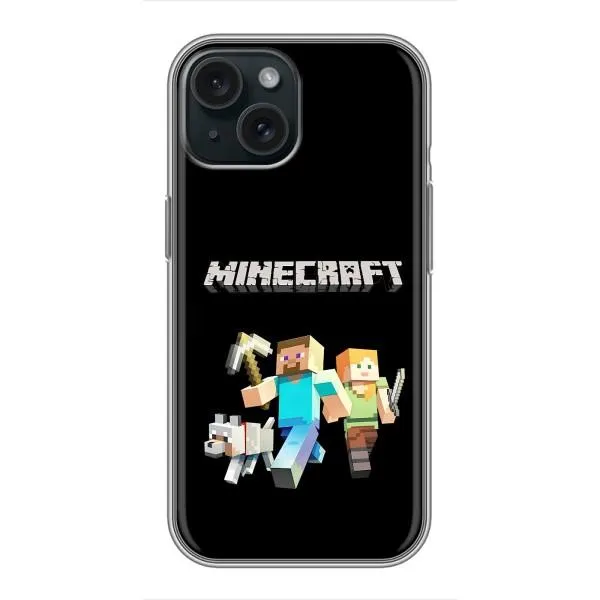 Чехол с принтом «герои Minecraft» для iPhone 14