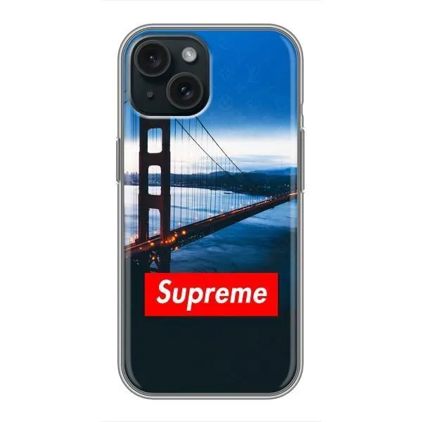 Чехол с принтом «Стиль Supreme» для iPhone 14